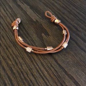 Fossil leather bracelet